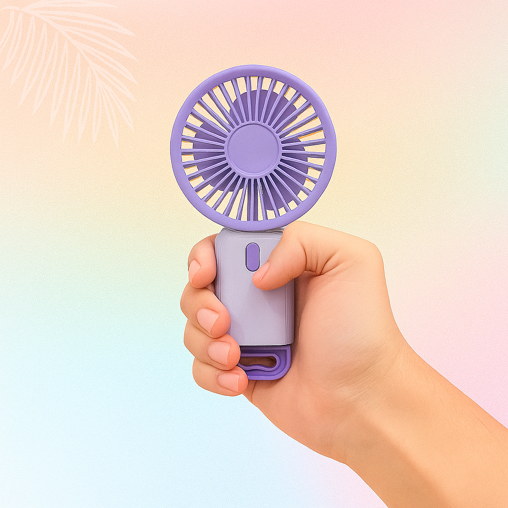 Lavender Rechargeable Handheld Fan