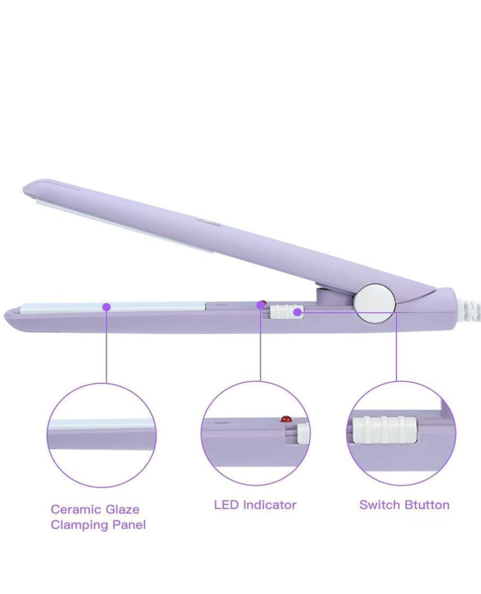 Lavender mini hair straightener
