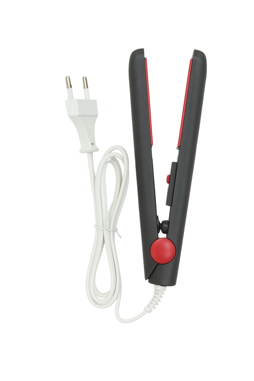 Black mini hair straightener
