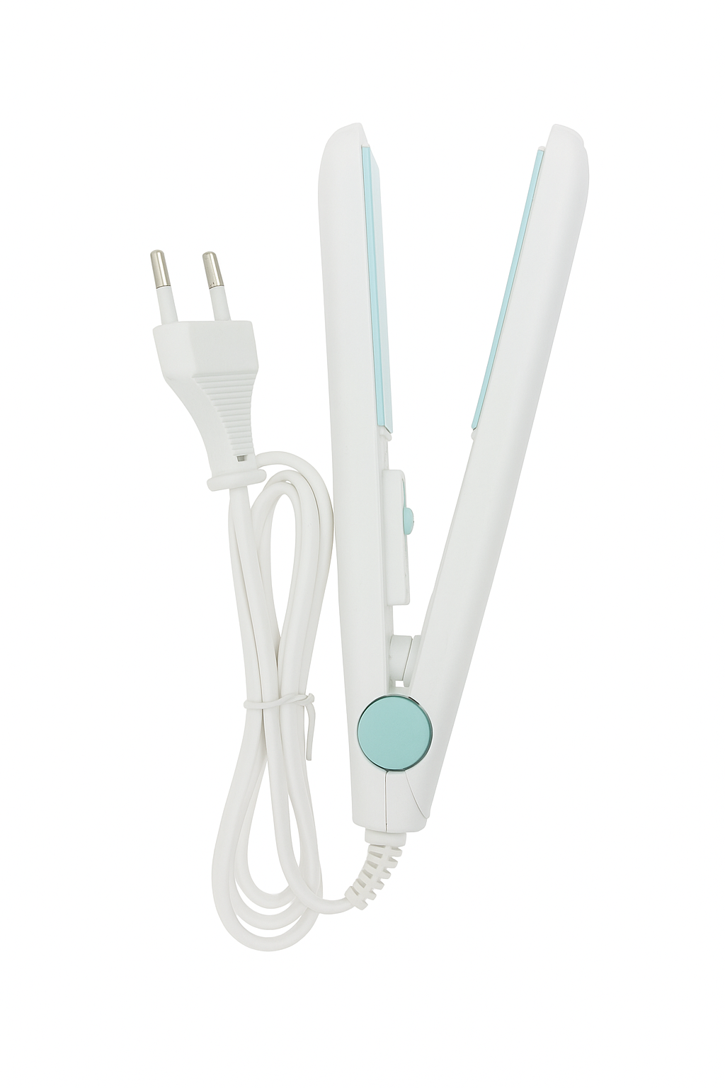 White mini hair straightener