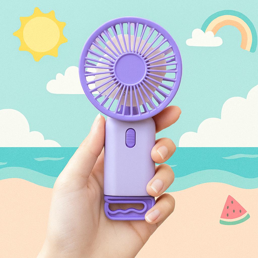 Lavender Rechargeable Handheld Fan
